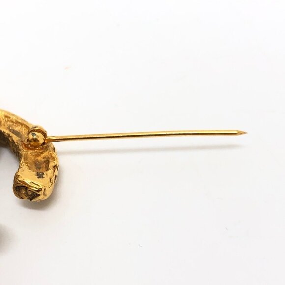 CHANEL Gold Coco Mark Brooch - Picture 8 of 10